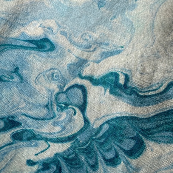 Maeve Anthropology Blue Marbled Waters Dress Women’s 2 EUC - Picture 5 of 11